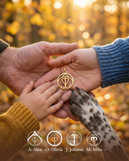 Familien-Initialen-Kette – Eine ewige Verbindung
