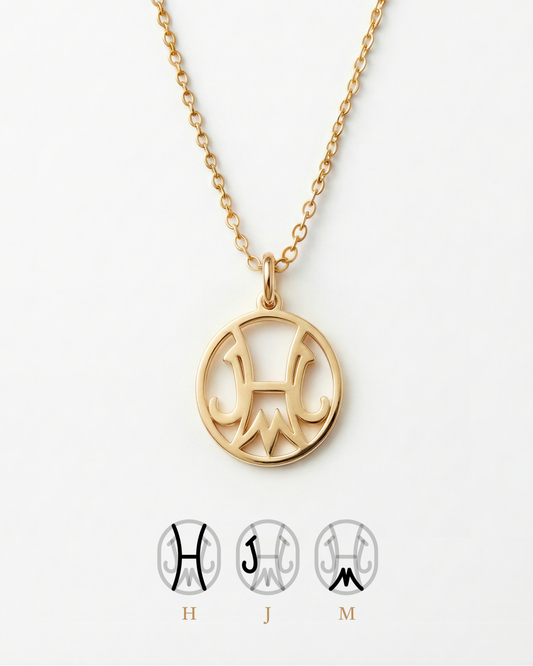 Familien-Initialen-Kette – Eine ewige Verbindung