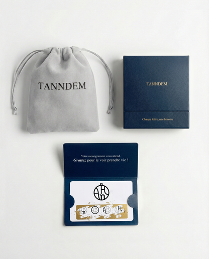 Maßgefertigter Monogramm-Schlüsselanhänger