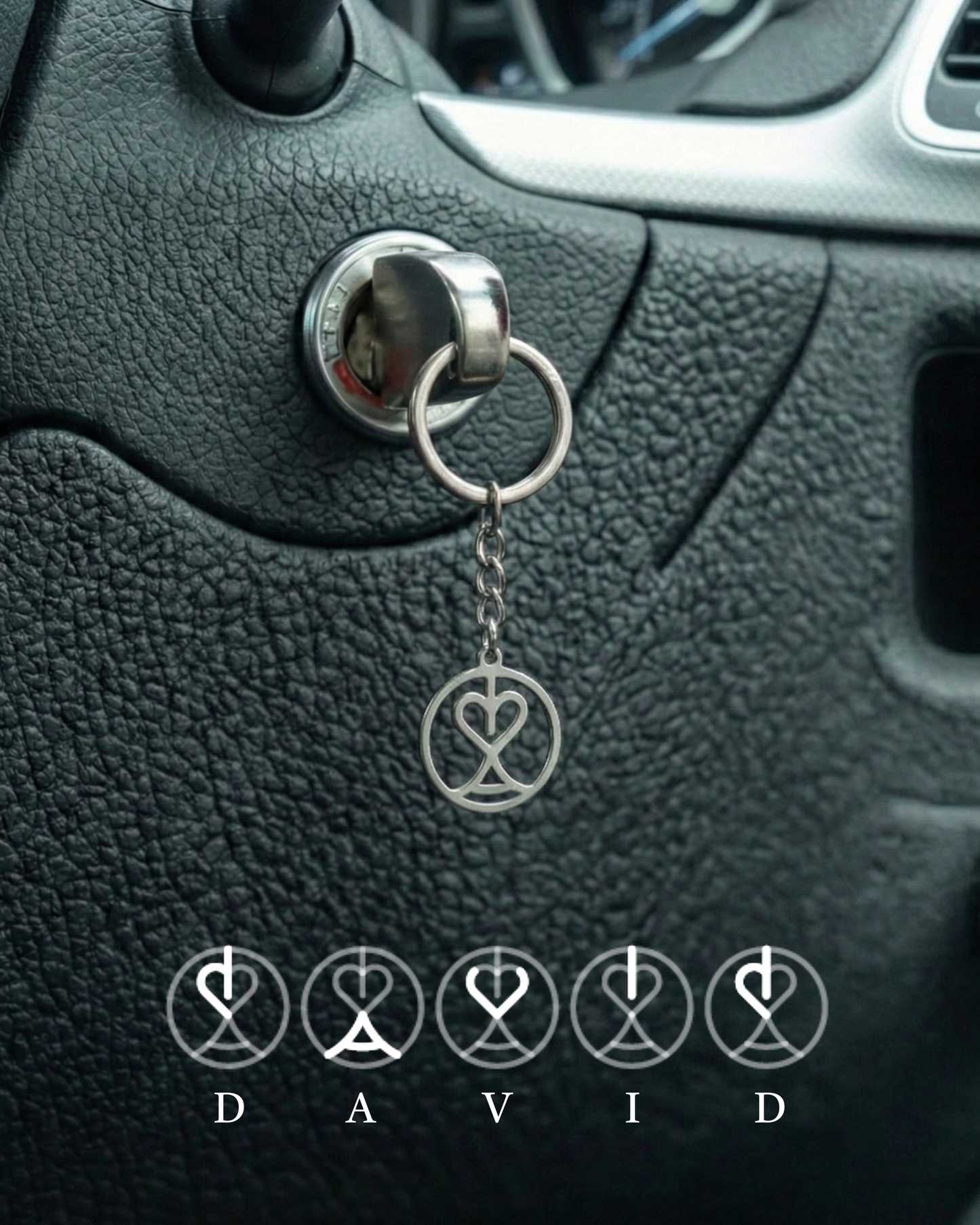 Maßgefertigter Monogramm-Schlüsselanhänger